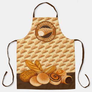 Tablier Goodies cuites Pâtisserie Pain Croissant Logo Bak