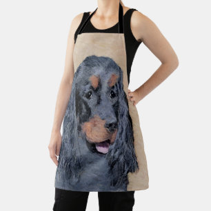 Tablier Gordon Setter Peinture - Joli art original chien