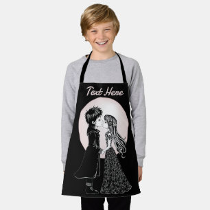 Tablier Gothique Emo Enfants Kiss Valentine's Day