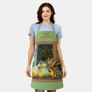 Tablier Gourds Et Cornstalks Pays Automne Personnalisé