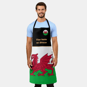 Tablier Goût de la maison & Drapeau gallois, Pays de Gall