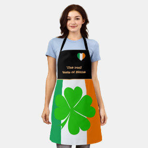 Tablier Goût de la maison & drapeau irlandais, Irlande /C