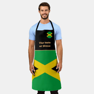 Tablier Goût de la maison, drapeau jamaïcain, Jamaïque 