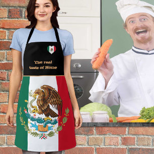 Tablier Goût de la maison & Drapeau mexicain, Mexique /Cu