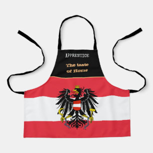 Tablier Goût de la maison et drapeau autrichien, Autriche 