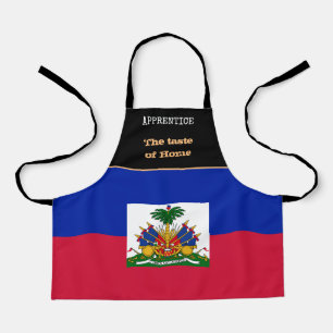 Tablier Goût de la maison et Drapeau haïtien, Haïti /Cuisi