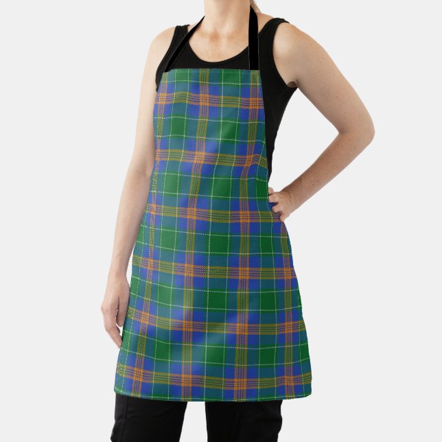 Tablier Goût de l'Irlande Clan McAuliffe Tartan Plaid (Insitu)