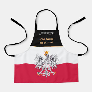 Tablier Goût des enfants à la maison & drapeau polonais, P