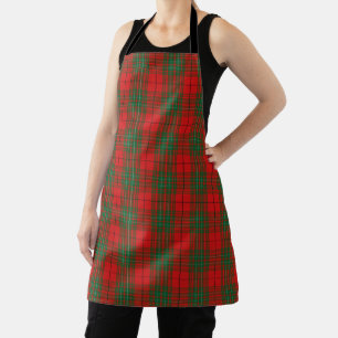Tablier Goût du clan écossais Cumming Red Green Tartan