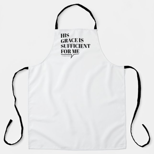 Tablier Grace Art Faith Art Evangile Écriture graphique Pr (Recto)