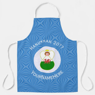 Tablier Grand Ange de Hanukkah Drapeau Gallois Personnalis