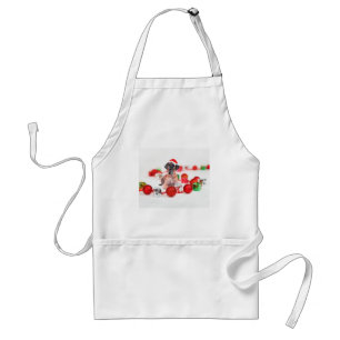 Tablier Grand chien Danois avec ornements de Noël Cadeaux