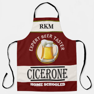 Tablier Grand Humour Expert BEER Taster All-Over Imprimé t
