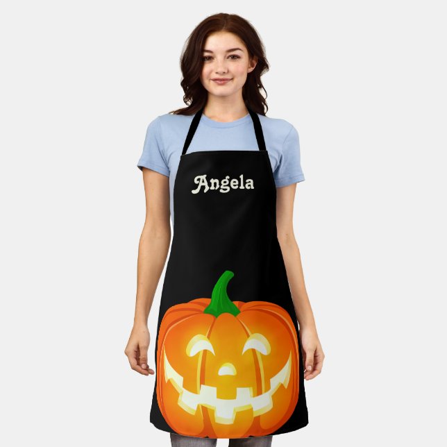 Tablier Grand Jack-O-Lantern personnalisé (Porté)