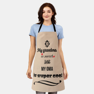 Tablier Grand-mère Cool Oma tout-en-dessus Imprimer Tablie