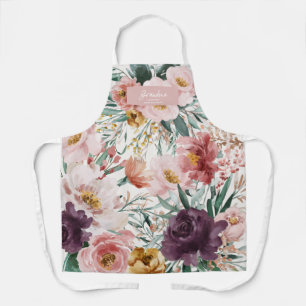 Tablier Grand-mère élégante et florale