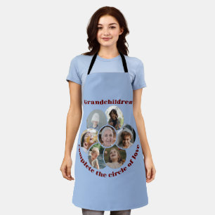 Tablier Grand-mère sur mesure/enfants 7 Cercle Photo Colla