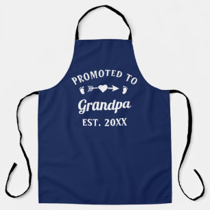 Tablier Grand-Père Abuelo Gramps Papa Promu À Grand-Père