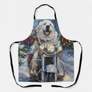 Tablier Grand Pyrénées Chien équitation Moto Noël