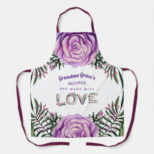 Tablier Grandma Grandkids Cadeau Floral Cuisine Baking Che
