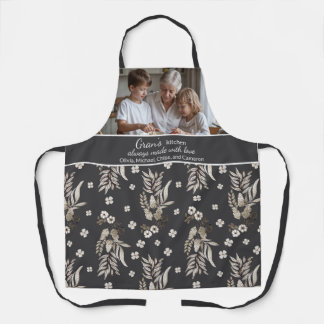 Tablier Gran's Kitchen Photo Grandchildren Names Botanical