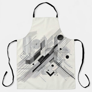 Tablier Graphic Monochrome Line 