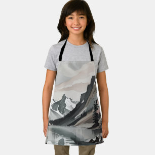 Tablier Graphique de scène du lac Apron S TEE Mountain