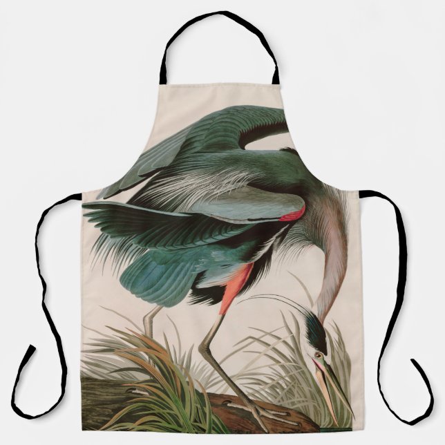 Tablier Great Blue Heron Birds of America Audubon Imprimer (Recto)