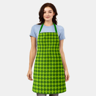 Tablier Green Combination Diamond Motif par STaylor