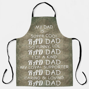 Tablier Green Gold Festive RAD DAD FÊTE DES PÈRES
