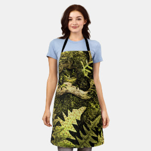Tablier Grenouille Art Nouveau hollandaise dans l'arbre