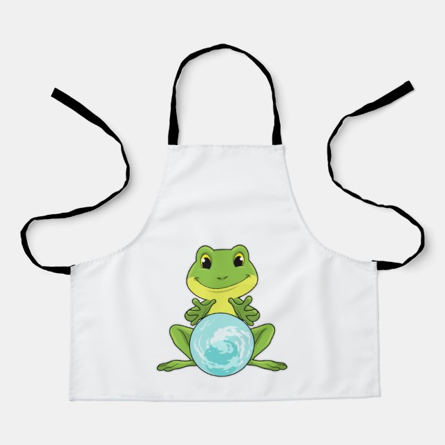 Tablier Grenouille avec boule de cristal (Recto)