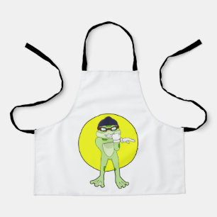 Tablier Grenouille avec lunettes de natation