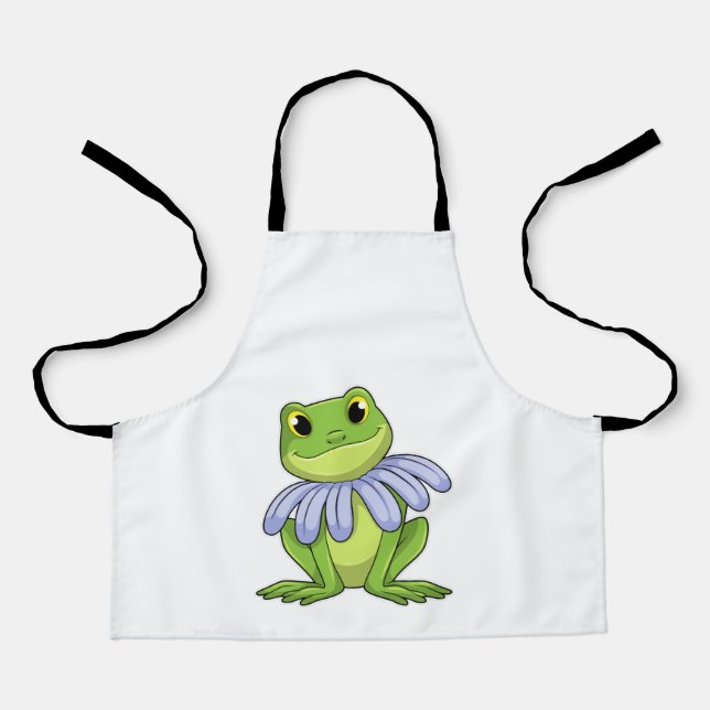 Tablier Grenouille avec marguerite (Recto)
