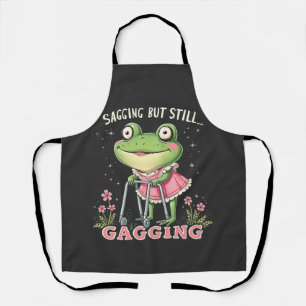 Tablier Grenouille de jour des mères, mais toujours gisant