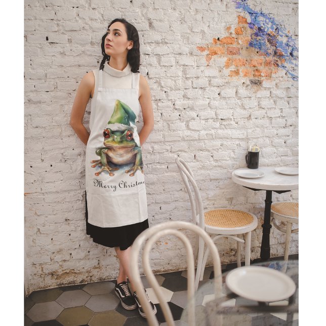 Tablier Grenouille de Noël, coutume (Créateur téléchargé)