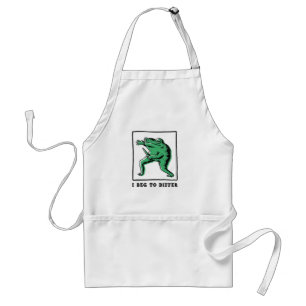 Tablier Grenouille drôle avec couteau – Meme "Je suis désa