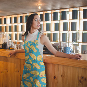 Tablier Grenouille jaune