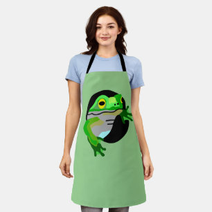 Tablier Grenouille verte