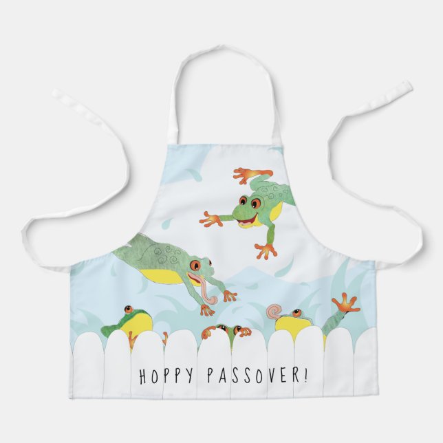 Tablier Grenouilles de Pâques Hoppy Apron (Recto)