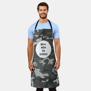 Tablier Grey Camo Militaire Hommes Personnalisé