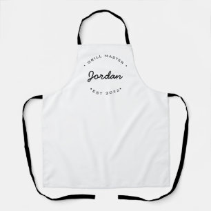 Tablier Grill Master Année établie Nom personnalisé