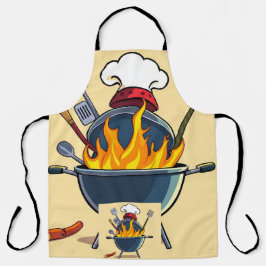 Tablier Grill Master Dad Apron - Drôle BBQ Chef cadeau pou