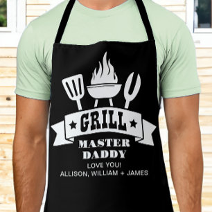 Tablier Grill Master Daddy Black