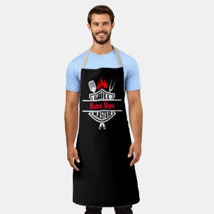 Tablier Grill Master - Personnaliser le texte personnalis