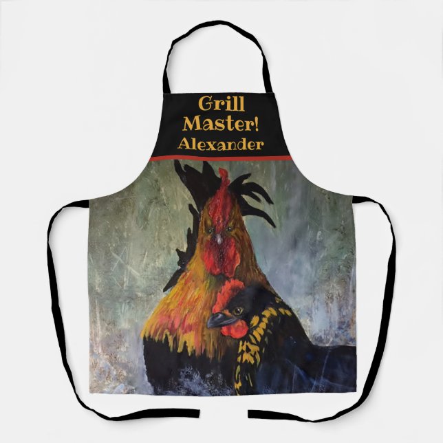 Tablier Grillades de poulet Master personnalisé (Recto)
