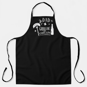 Tablier Grillades et fraises papa amusant BBQ personnalisé