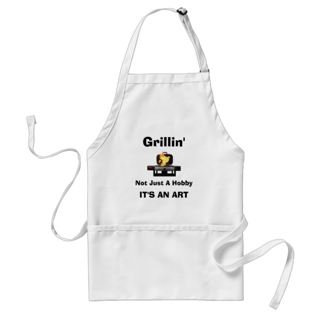 Tablier Grillin', pas simplement un passe-temps, C'est UN (Devant)