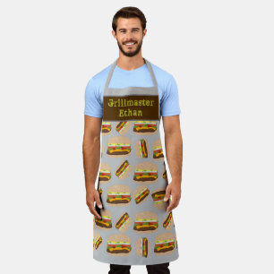 Tablier Grillmaster Personnalisé Burger Motif Guy's BBQ