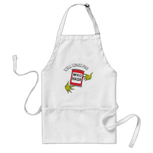 Tablier Grinch classique   Fonctionnera pour le devis de h
